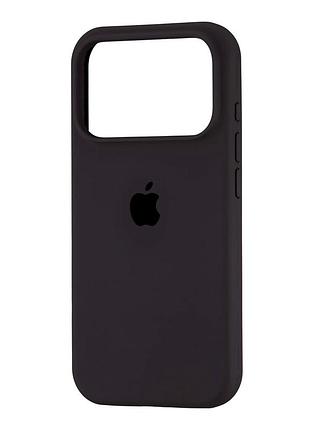Чехол силиконовый full cover для iphone 17 pro защита камеры мягкий материал кофе