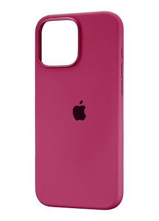 Чохол силіконовий full cover для iphone 16 pro max гранатовий із захистом камери та посиленими кутами garnet