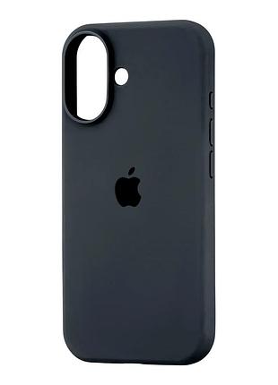 Чохол силіконовий full cover для iphone 17 сірий із захистом камери та посиленими кутами dark grey