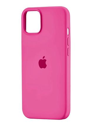 Чехол силиконовый full cover для iphone 13 защита камеры розовый