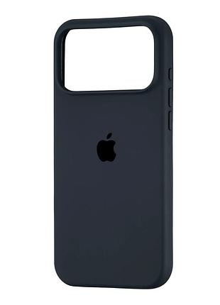 Чехол силиконовый full cover для iphone 17 pro max серый с защитой камеры