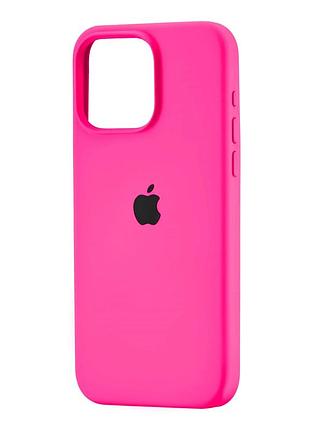 Чехол силиконовый full cover для iphone 15 защита камеры розовый shiny pink