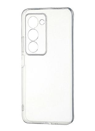 Чехол силиконовый silicone case ws для xiaomi redmi 15 4g прозрачный с защитой камеры