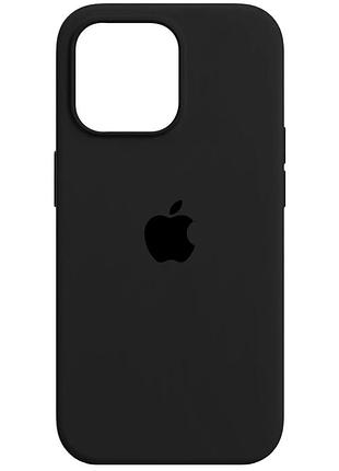 Чехол силиконовый full cover для iphone 13 pro max темно-серый с защитой камеры и усиленными углами