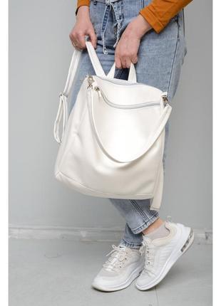 В наличии женский рюкзак белый1 фото