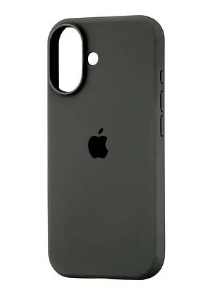 Чехол силиконовый full cover для iphone 17 защита камеры оливковый
