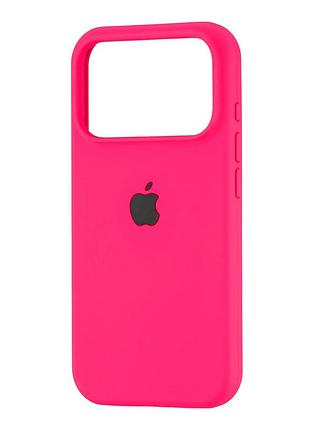 Чехол силиконовый full cover для iphone 17 pro защита камеры розовый