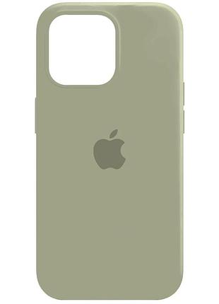 Чехол силиконовый full cover для iphone 13 pro max серый с защитой камеры и усиленными углами