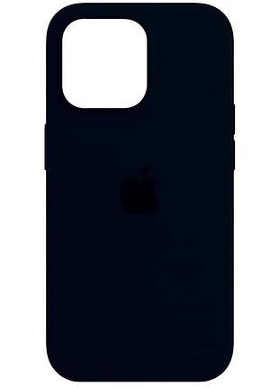 Чехол силиконовый full cover для iphone 13 mini темно-синий с защитой камеры и усиленными углами blue