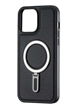 Чохол накладка jinduka leather ringo для iphone 13 pro max шкірозамінник захисту камери чорний