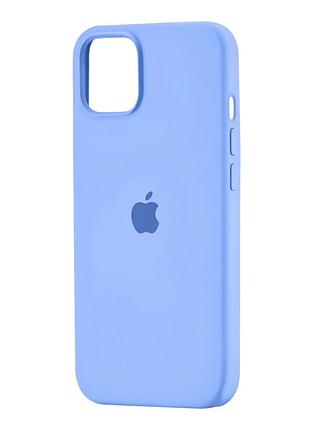 Чохол силіконовий full cover для iphone 13 захист камери лазурний