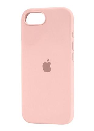 Чехол силиконовый full cover для iphone 16e защита камеры розовый песок