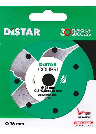 Круг алмазний distar 76x0,8/0,5x6x10h colibri для керамограніту (11139053029)
