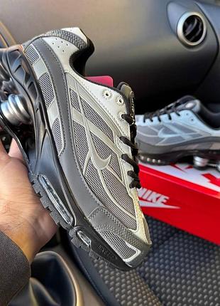 Чоловічі кросівки nike shox black grey  найк
