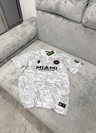 Футболка від бренду adidas x inter miami cf x bape  camo jersey