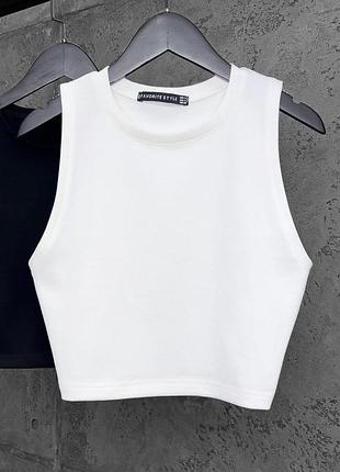 Бавовняний вкорочений топ favorite style