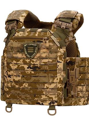 Плитоноска тактическая specprom warmor gen 5 v2 пиксель molle cordura 1000d