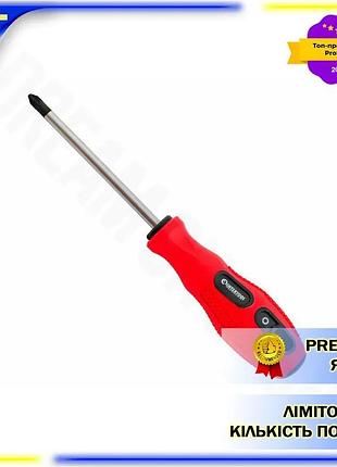 Dm отвертка крестовая intertool спецификация 2.2 pz1 100 мм для мастера и хозяина с прорезиненной руко spe|lz