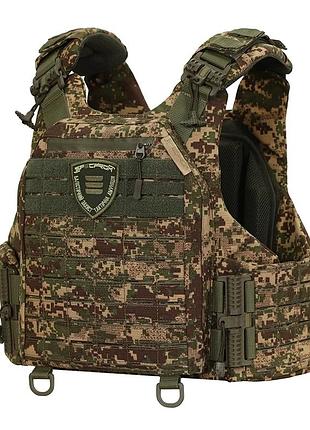 Плитоноска тактическая specprom warmor gen 6 хищник molle cordura 1000d