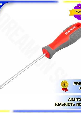 Dm отвертка sl4 intertool спецификация 2.2 100 мм для монтажа крепежа с магнитным наконечником и проре spe|lz
