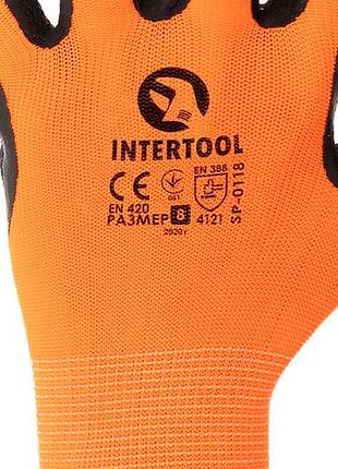 Dm перчатки латексные intertool спецификация 2.2 рифленые защитные для работы в саду и на стройке 12 ш spe|lz 4