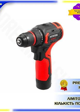 Dm аккумуляторный шуруповерт intertool спецификация 2.2 12в 2ач li-ion безщеточный для дома и ремонта spe|lz