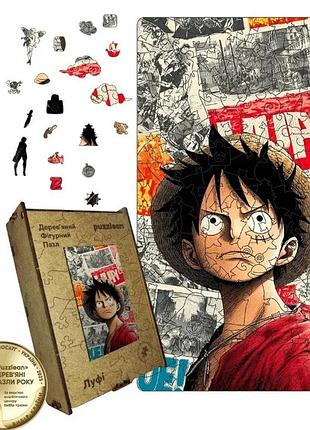 Деревянный пазл луфи, a3, картонная коробка one piece