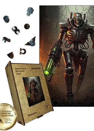 Дерев'яний пазл некрон a3, картонна коробка warhammer