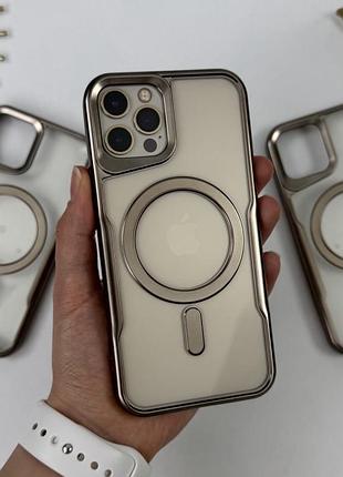 Чехол с magsafe для айфон 12 про. case for iphone 12 pro esthetic серый