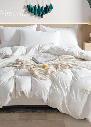 Постельное белье семейное vie nouvelle washed cotton вареный хлопок 155х210 w10f