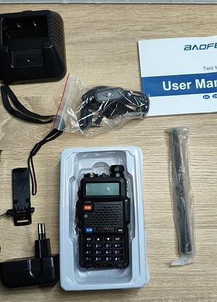 Рація baofeng gt-5r (original) повний комплект 5w vhf/uhf дводіапазонна рация баофенг uv-5r