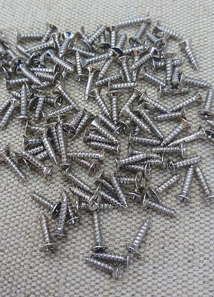 Саморізи маленькі для кріплення. "колір срібло" 3х10мм. комплект (10шт)
