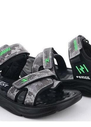 Босоножки для мальчика на липучках, серый, 34, 35 р. 35