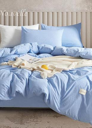 Постельное белье евро vie nouvelle washed cotton вареный хлопок 200х220 w17e
