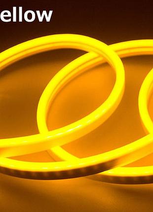 Стрічка - силікон led neon - 24v 15см помаранчева гнучка (бічне свічення/шир.12мм/вис. 6мм)