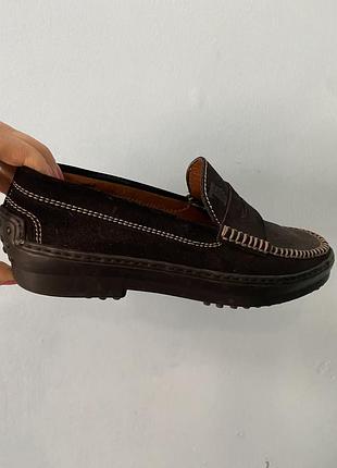 Туфли женские лоферы tod’s тодс оригинал кожа 39 крепкие