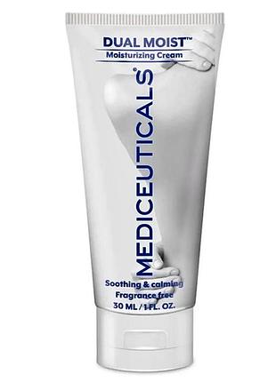 Крем для зволоження і загоєння шкіри рук та тіла mediceuticals dual moist 30 мл
