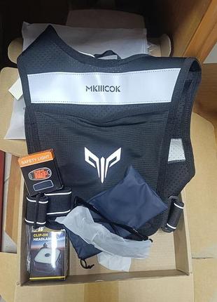 Світловідбиваючий біговий жилет mkiiicok з тримачем для телефону