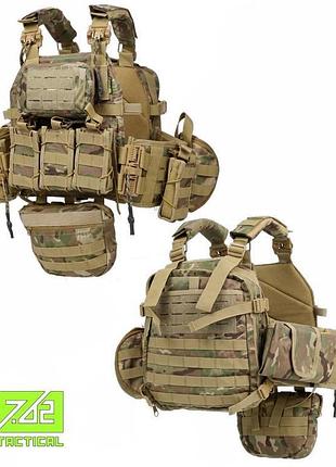 Плитоноска 7.62 с рюкзаком мультикам тр6021