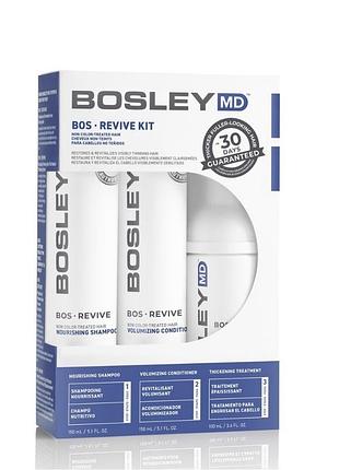 Набір для відновлення стоншеного нефарбованого волосся bosley md bosley bos revive for non color-treated hair kit