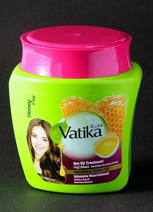 Питающая маска для волос с медом и яйцами dabur vatika honey&egg mask 500 мл
