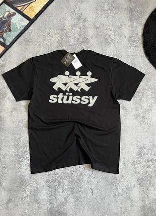 Футболка stussy чорного кольору