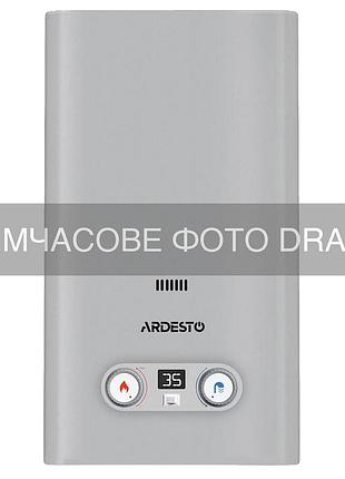 Газовая колонка ardesto hb03 10л/мин 20квт low nox дисплей розжига от батарейки нерж. сталь