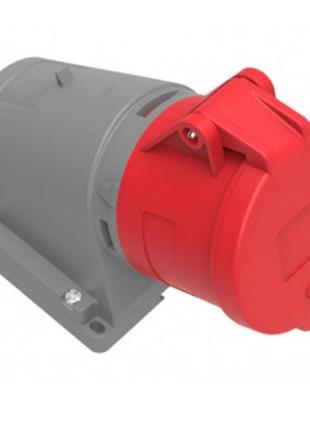 Розетка силовая настенная разьем 4*32a под углом 380v ip44 bemis bc1-3504-2535