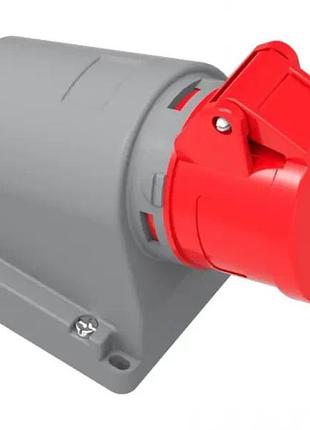 Розетка силовая настенная, разьем 3*16a под углом 220v ip44 bemis bc1-1504-2535