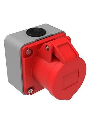 Розетка силовая настенная разьем 5*16a 220v ip44 bemis bc1-1505-2510