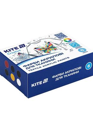 Фарби акрилові 6 кол. 20 мл kite creative (k-277)