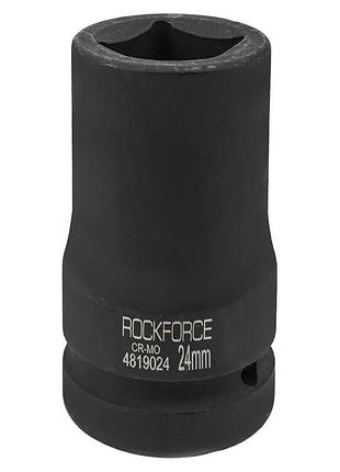 Головка ударна для футорки 1" 24мм 4-гранна rockforce
