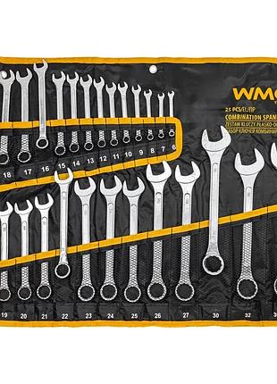 Набор ключей комбинированных 25пр (6-25, 27, 28, 30, 32, 36мм). wmc tools wt-5261p36