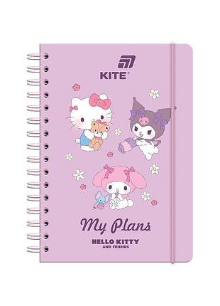 Дневник на спирали kite твердая обложка hello kitty (hk26-438)